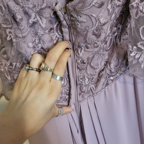 Morilee Chiffon Desert Rose gown - Picture 14 of 16